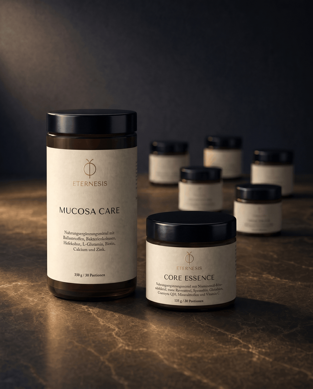Mucosa Care und Core Essence Produktbild