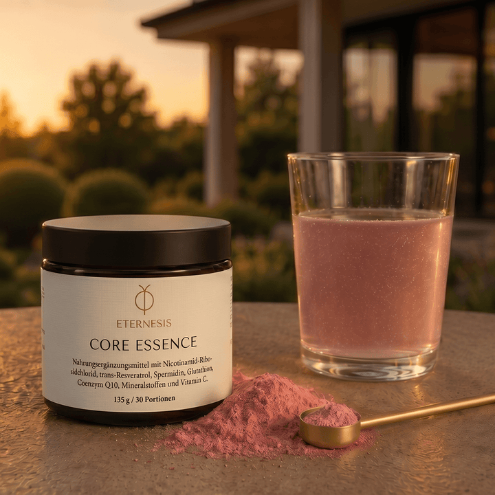 Core Essence mit einem Glas